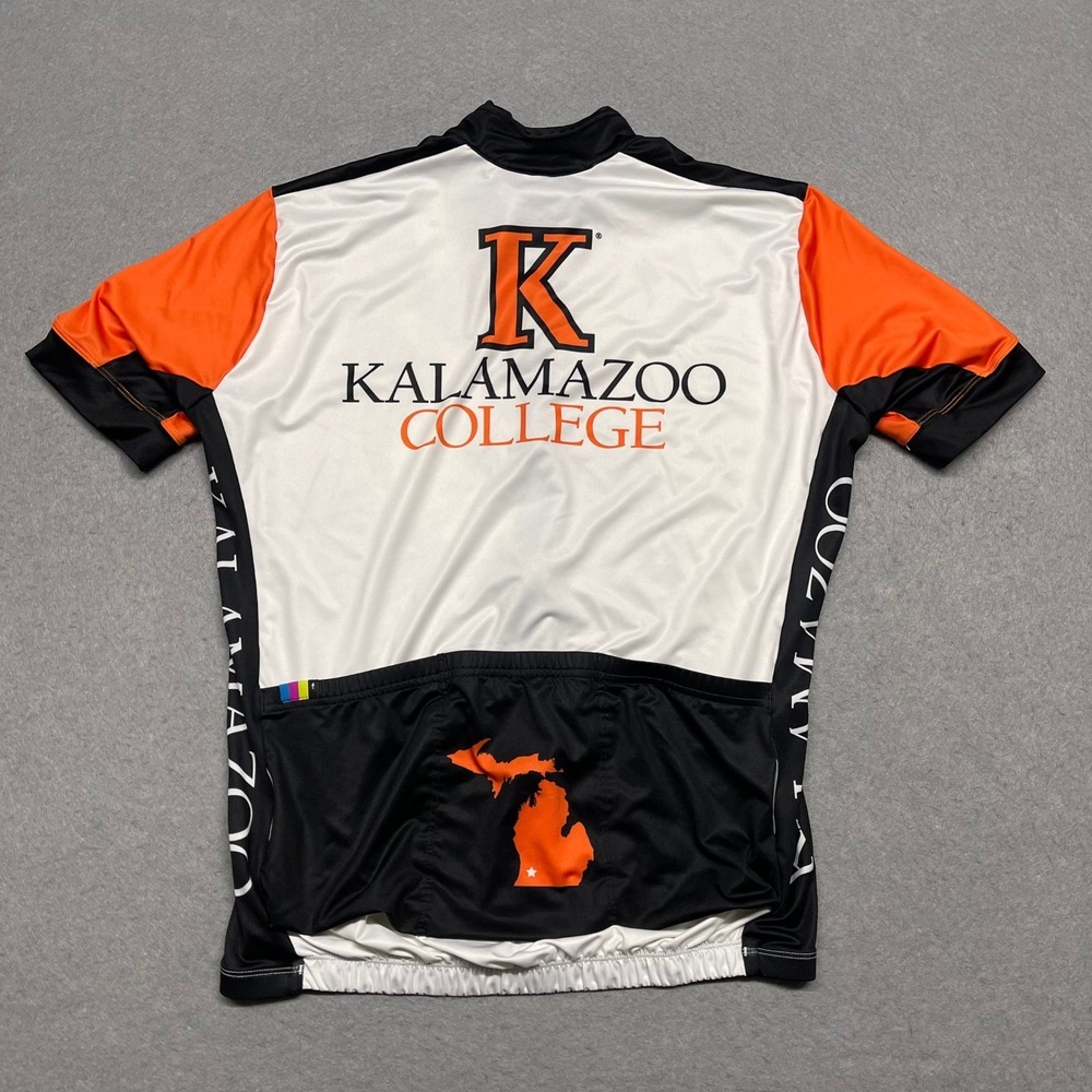 Kalamazoo College Jersey Mens Medium Black Orange Specialized Cycling RBX Comp